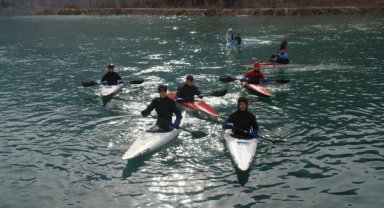Baraj suları, rafting parkuru oldu