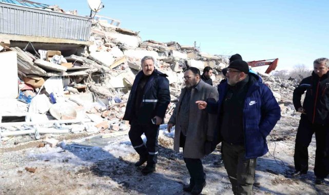Başkan Palancıoğlu ve teknik ekibi Afşin'de incelemelerde bulundu
