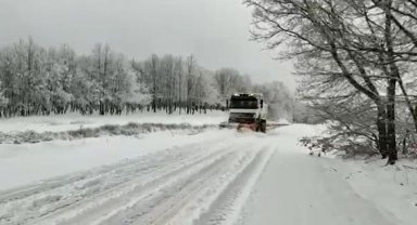 Bilecik'te kar yağışı; 106 köye ulaşım yok