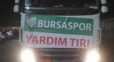 Bursaspor'dan Diyarbakır'a yardım TIR'ı