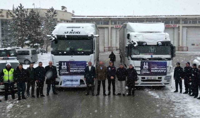 Büyükşehir'den deprem bölgesine yardım konvoyu