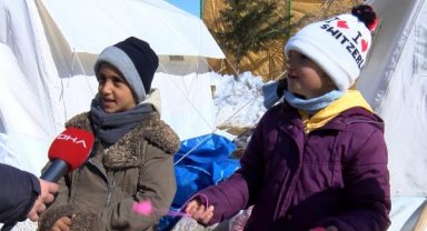Çadırın umut dolu çocukları hikaye kitabı istiyor