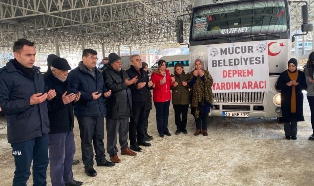 Çiçekdağı ve Mucur Belediyesi deprem bölgesinde depremzedelere destek oluyor