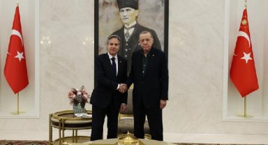 Cumhurbaşkanı Erdoğan, ABD Dışişleri Bakanı Blinken ile görüştü