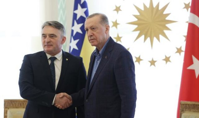 Cumhurbaşkanı Erdoğan Bosna Hersek Devlet Başkanlığı Konseyi Üyesi Komsic'i kabul etti