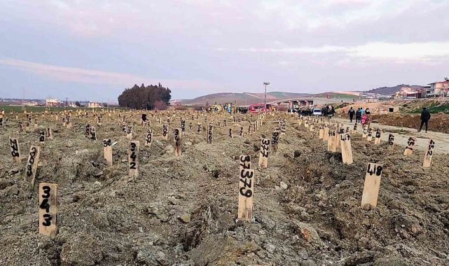 Denizli Valiliği, Hatay'da deprem mezarlığı kurdu