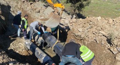 Deprem bölgesinde şebeke suyu altyapıları onarıldı