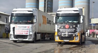 Deprem bölgesine gidecek olan gemiye yardım malzemeleri yüklendi 