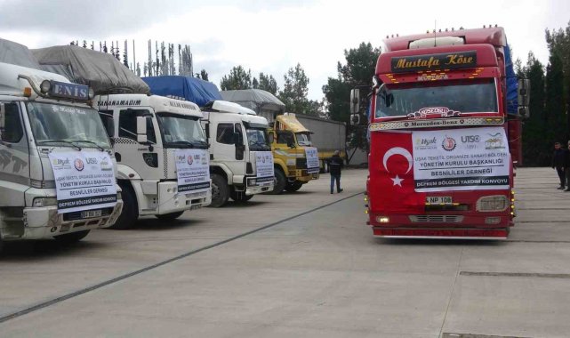 Deprem bölgesine Uşak'tan 213 bin battaniye gönderildi