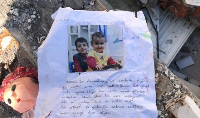 Depremde ölen kardeşlerin enkazdan anı defteri çıktı: Birbirimizi seven iki kardeşiz