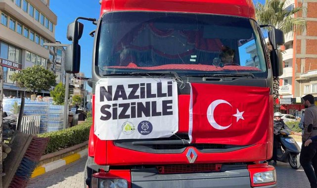 Depremin 58'inci saatinde 58'inci araç Nazilli'den yola çıktı