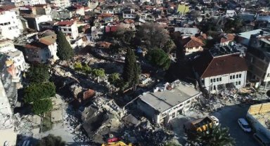 Depremin büyük yıkıma yol açtığı Hatay, havadan görüntülendi