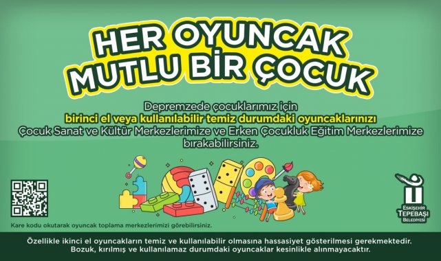 Depremzede çocuklara oyuncak kampanyası