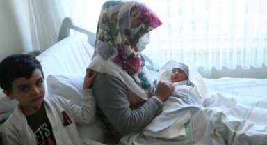 Depremzede Eda, Kahramanmaraş'tan geldiği Ordu' da doğum yaptı