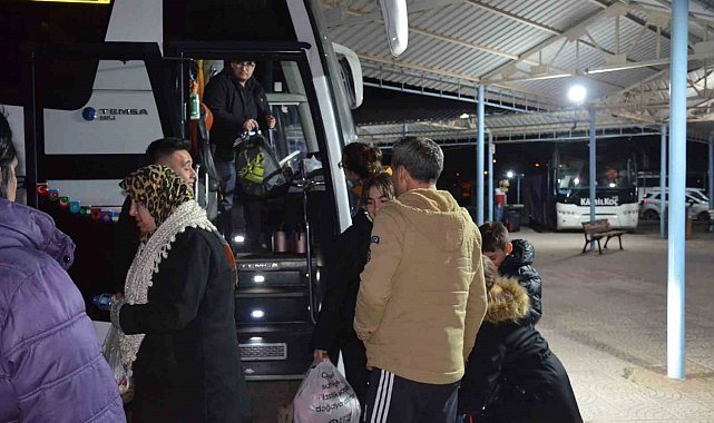 Depremzedeler Didim'de