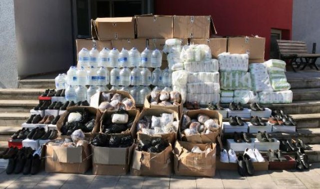 Depremzedelere götürdüğünü iddia ettiği bebek bezlerinden 107 kilo esrar çıktı