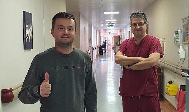 Doktorunun doğum gününde, yeni akciğeriyle yeniden doğdu