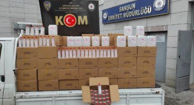 Durdurulan araçta 4 bin litre etil alkol ele geçirildi
