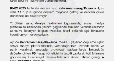 EGM: Provokatif paylaşım yapan 4 şüpheli gözaltına alındı