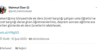 Ek ders ücretiyle çalışanlar, eğitime ara verilen günler için ücret alacak