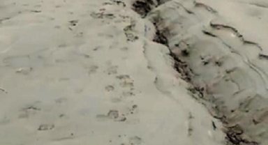 Elazığ'da deprem sonrası fay hattındaki kırıklar görüntülendi