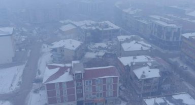 Elbistan'daki yıkım havadan görüntülendi