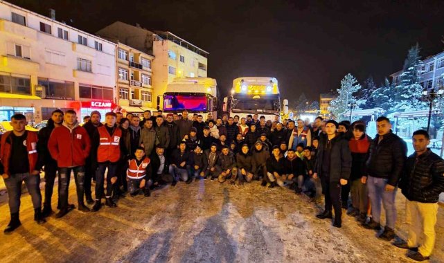 Emet deprem bölgesine yardım için tek yürek oldu