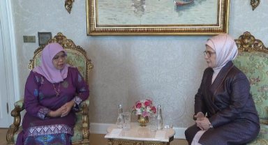 Emine Erdoğan, BM Habitat İcra Direktörü Sharif ile bir araya geldi