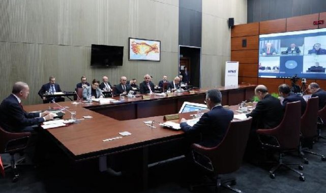 Erdoğan: Hedefimiz 1 yıl içerisinde konutları yeniden inşa ve ihya etmek