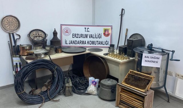 Erzurum'da çok sayıda faili meçhul hırsızlık olayı aydınlatıldı: 4 tutuklama