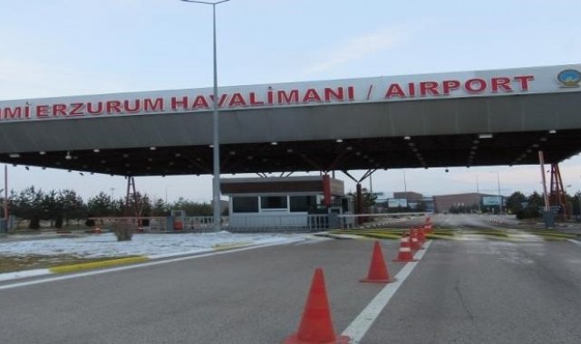 Erzurum'da yoğun kar yağışı, uçak seferleri iptal edildi