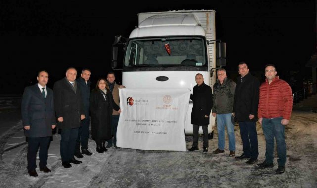 Eskişehir'deki Meslek Liselerince donatılan mobil mutfaklar yolda