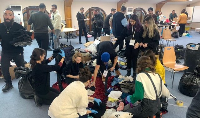 Eskişehirli gönüllüler depremzedeler için omuz omuza verdi