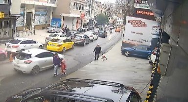 Eyüpsultan'da ayağı takılıp düşen kadın ölümden döndü