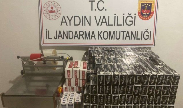 Germencik'te 50 bin adet makaron ele geçirildi