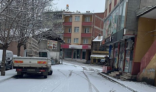 Giresun'un yüksek kesimlerinde kar yağışı etkili oldu