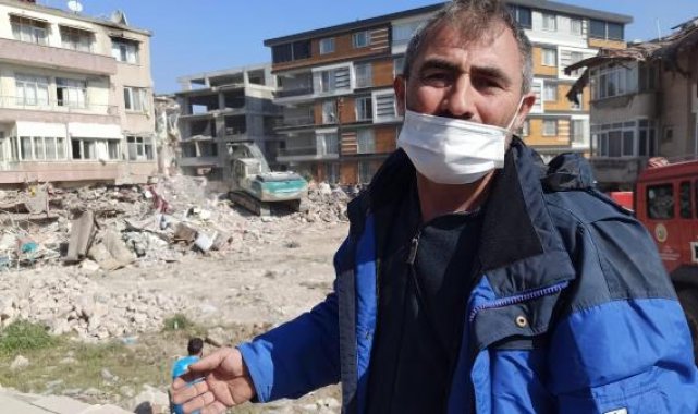 Göçük altında 2 saat kaldı, çıkınca komşularını kurtardı
