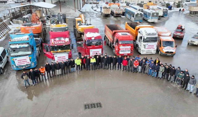 Gölbaşı Belediyesinden deprem bölgesine yardım