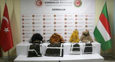 Gürbulak'ta çocukların montuna gizlenmiş uyuşturucu ele geçirildi