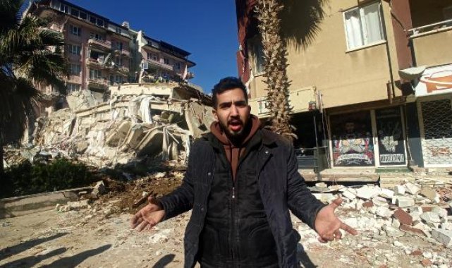 Hatay'da 100 kişinin oturduğu binanın enkazı için 'vinç' talebi