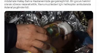 Hatay'da 5 yaşındaki kız çocuğu, 150'nci saatte kurtarıldı