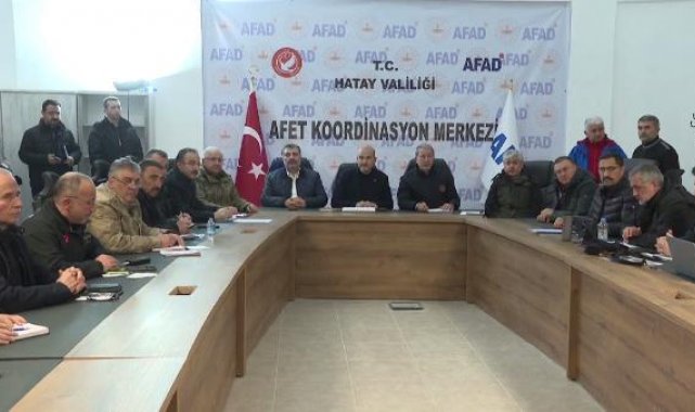 Hatay'da Afet Koordinasyon ve Planlama Toplantısı yapıldı