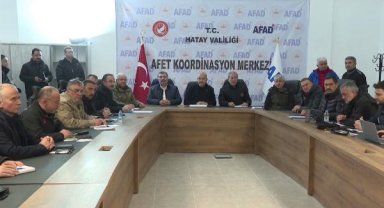 Hatay'da Afet Koordinasyon ve Planlama Toplantısı yapıldı