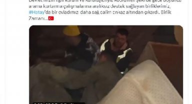 Hatay'da kız çocuğu ve kadın yaralı kurtarıldı