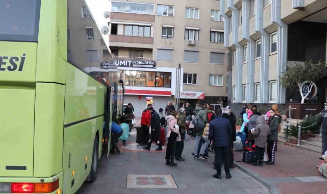 Hatay'daki depremzedeler Nazilli'ye getirildi
