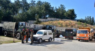 Hindistan ordusu, İskenderun'da Sahra Hastanesi kurup, tedaviye başladı