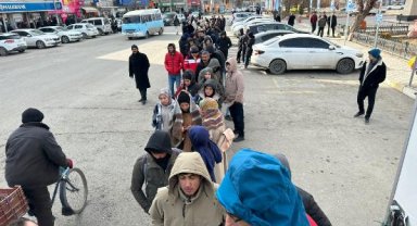 Iğdır'da kan vermek için eksi 5 derecede kuyruğa girdiler