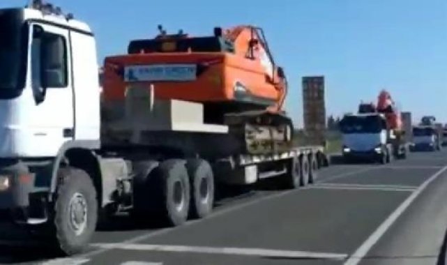 Irak'tan deprem bölgesine iş makinesi desteği