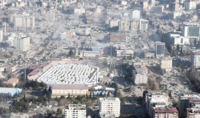 Kahramanmaraş'taki büyük yıkım, helikopterden görüntülendi