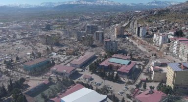 Kahramanmaraş'taki son durum havadan görüntülendi 